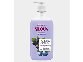 Мыло жидкое Eclair Silqua 830мл.дозатор крем Ежевика-черника М