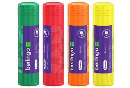 Клей-карандаш 25г. Berlingo FPp_25200 "Aroma", ароматизированный (яблочный сок, арбуз, сахарное печенье, ананас), ПВП