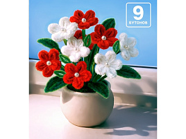 Набор для творчества Плетение 10926436 Розовый цветок