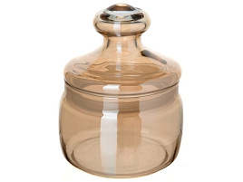 Банка для сыпучих стекло 420мл Золотистый мед в/уп 97554/05/6560