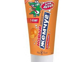 Зубная паста Детская Жемчуг 50мл Апельсин д/детей б/ф(НК)990/1050