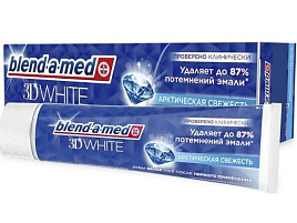 Зубная паста Бленд-а-Мед 125мл 3D White Арктическая свежесть(P&G)