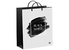 Упаковочная сумочка 40*30/0 Черно-белая история, мягкий пластик