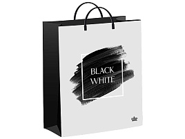 Упаковочная сумочка 40*30/0 Черно-белая история, мягкий пластик
