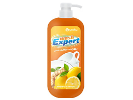 Средство для посуды Аромика Wash Expert 1100мл.  М Имбирь и Лимон