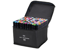 Набор скетчмаркеров 120цв. WBZ 152576 двусторонние, текстильный чехол