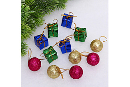 Набор новогодних украшений 201-5254 Рождественский наборчик микс