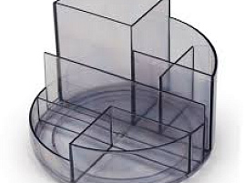 Подставка-органайзер Стамм ОР05 "Профи" тонированная серая