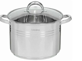 Кастрюля нержавейка 16л SD-6BP-16/9072 Daniks индукция