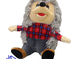 Мягкая игрушка Ежик с листом 30см Б.202