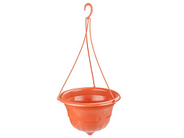 Кашпо цветочное подвесное 4,5л Грация М7417 коричневый