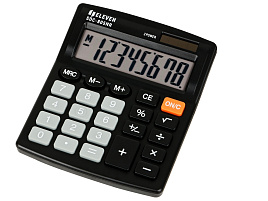 Калькулятор Eleven SDC-805NR настольный 8 разр., двойное питание, 127*105*21мм, черный