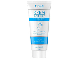 Крем для ног Family Ментол и жидкий тальк 100мл.