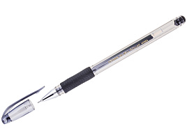 Ручка гел. Crown HJR-500RNB черная, игольч. наконечник, 0.7мм