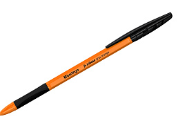 Ручка Berlingo 70964 "Tribase grip orange" черная, 0,7мм, грип