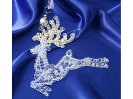 Подвеска пластик Олень 3576010 прозрачный 1шт