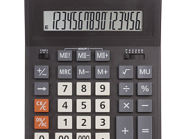 Калькулятор Staff настольный STF-333-16 16 разрядов, двойное питание, 200x154мм