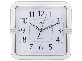 Часы настенные Atlantis 29*29 TDL-6138 белые