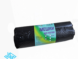 Мешок для мусора Полимер 60л. 30шт.рулон 50*70/15мкм 5665