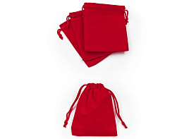 Мешочек бархатный 5*7см 444-477/SF7579 красный