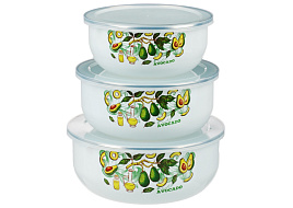 Набор контейнеров 3пр (0,7+1,1+1,4л) 894-531 Авокадо с/кр