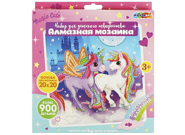 Алмазная мозаика 20х20 AM20X20-UNICI Милые единороги