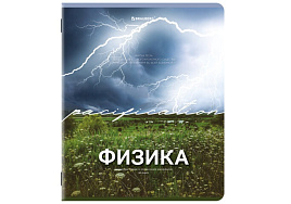 Тетрадь Физика 48л. BRAUBERG 405092 КЛАССИКА ПРИРОДА, обложка картон, клетка, подсказ