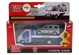 Машина металлическая SB-16-42-T3-WB ГАЗЕЛЬ ЭВАКУАТОР 12,5 см, дв., под. дет., ин..+патриот 7,5 см.