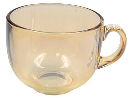 Набор бульонниц стекло 2шт 500мл ME1858/05 Золотистый мед