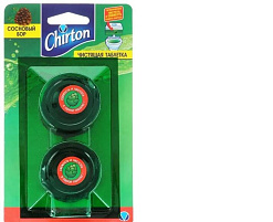 Блок для унитаза Чиртон 2*50гр.Сосновый бор в таблетках 0397