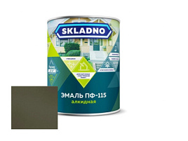 Эмаль ПФ-115 хаки 0,8кг Skladno