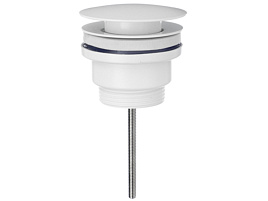 Клапан с переливом для мойки  565-111 белый