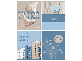 Тетрадь 48л.  Т5ск48_лс 11875 "Stylish&laconic", soft-touch ламинация, с форзацем, 70г/м2