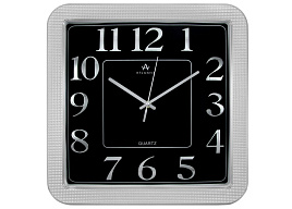 Часы настенные Atlantis 28*28 TDL-3660 серебро