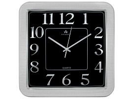 Часы настенные Atlantis 28*28 TDL-3660 серебро
