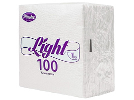 Салфетки 90л.Plushe Белые 1 слой