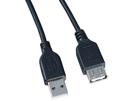 Кабель PERFEO U4504 USB 2.0 A вилка - А розетка 3м