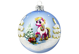 Шар 80 Лошадка радужная КУ-80-254014 упак