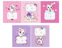 Тетрадь 18л. клетка  Т5ск18 63359 "Мяу-Мяу"