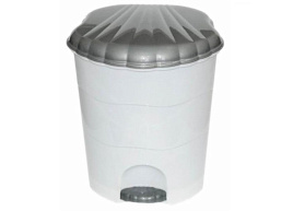 Контейнер для мусора 32л бел/свет.серый 53201