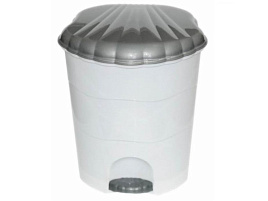 Контейнер для мусора 32л бел/свет.серый 53201
