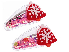 НГ Зажим для волос 564-487 Сказочная снежинка 2шт