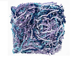 Наполнитель бумажный микс кобальт, голубой, бледно-лиловый, белая сирень 50г Ч635-050