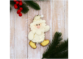 Подвеска текстиль Дед Мороз в костюмчике 9692672