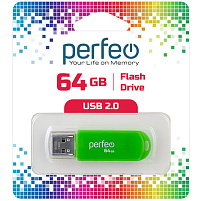Флеш-драйв Perfeo USB 64Gb C03 зеленый