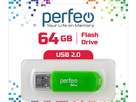Флеш-драйв Perfeo USB 64Gb C03 зеленый