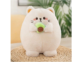 Мягкая игрушка Кошка с авокадо 35см 4182
