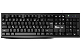 Клавиатура DEFENDER 45138 Navigator HB-138 RU, черн,104 кнопки+FN,1.8м
