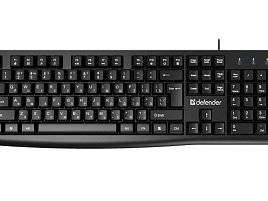 Клавиатура DEFENDER 45138 Navigator HB-138 RU, черн,104 кнопки+FN,1.8м