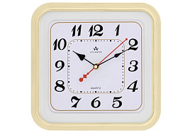 Часы настенные Atlantis 26*26 TLD-6132 золото